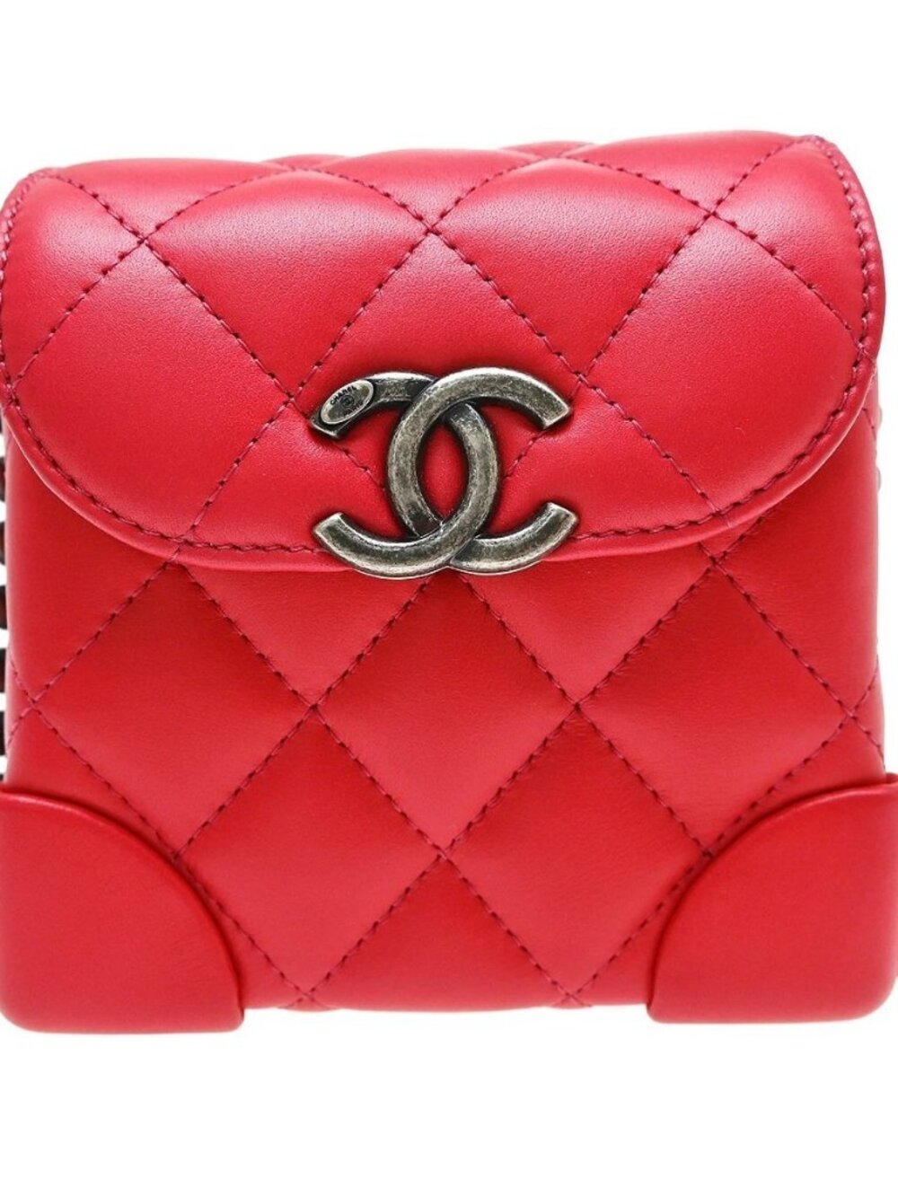 Best07 Chanel Red Lambskin Mini Vanity Shoulder Bag NQ09097